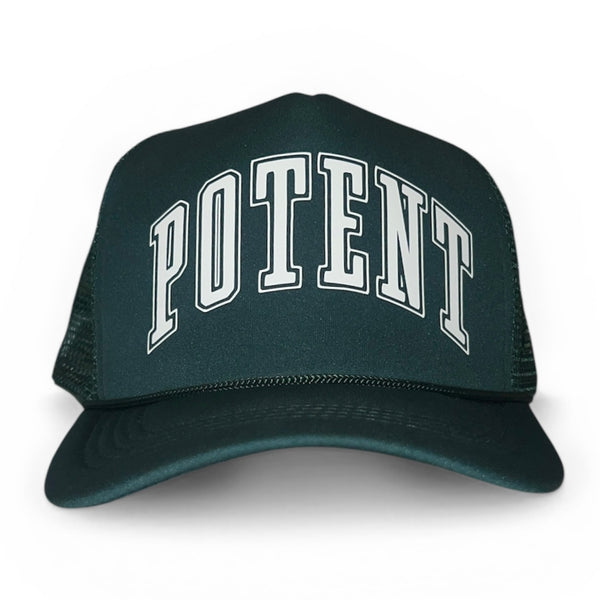 Potent Trucker Hat - Green / White