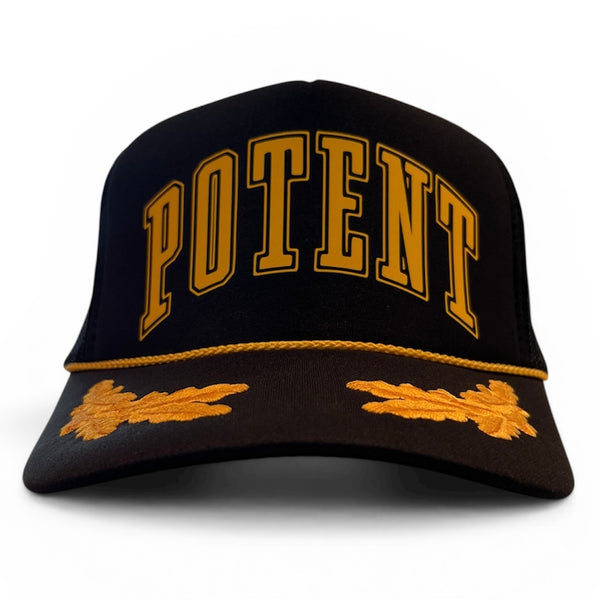 Potent Veteran Hat - Black / Gold