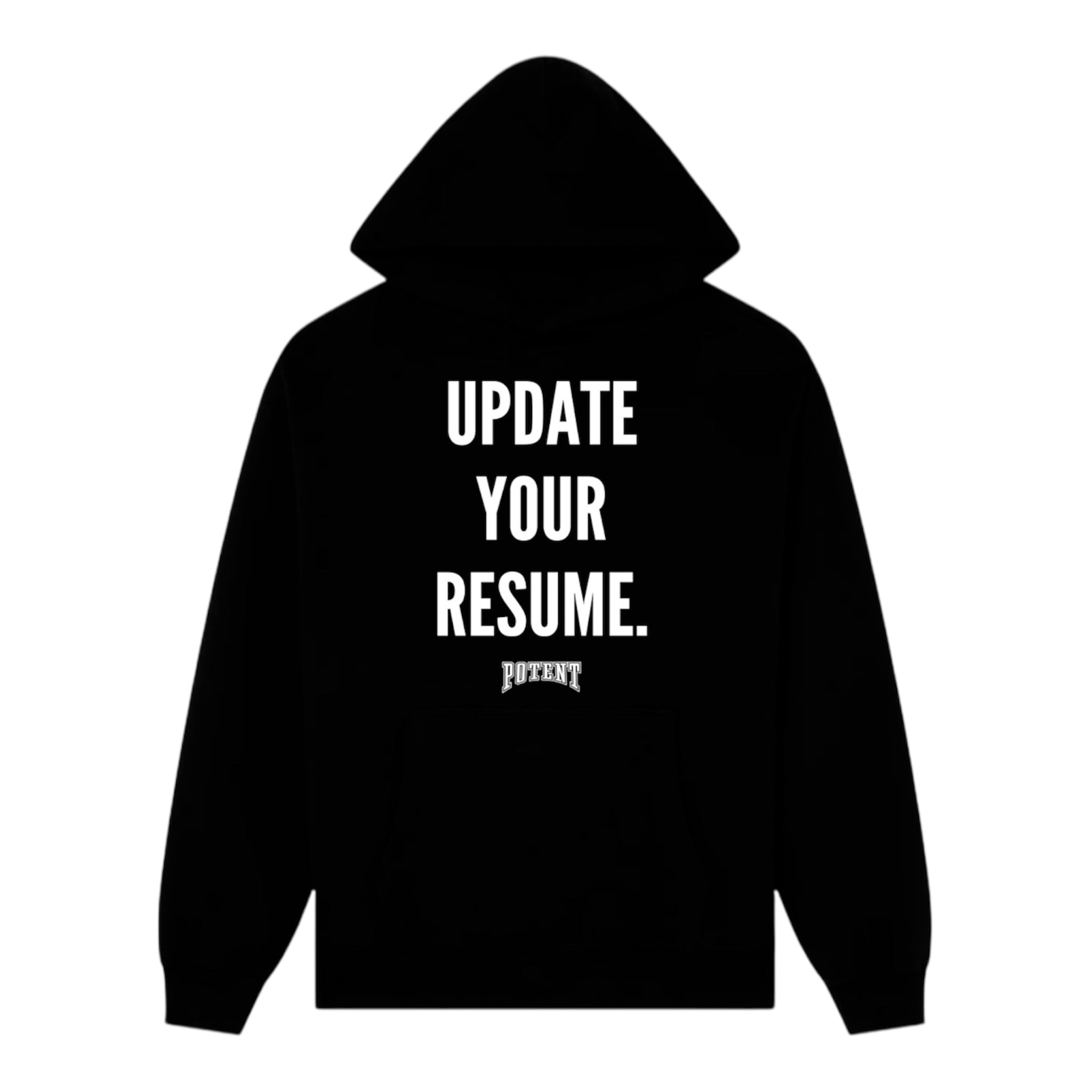 Update Your Resume Hoodie - Black / White