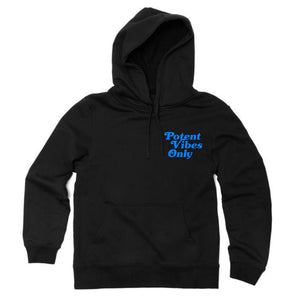 Potent Vibes Only Hoodie - Blk / Sky Blue