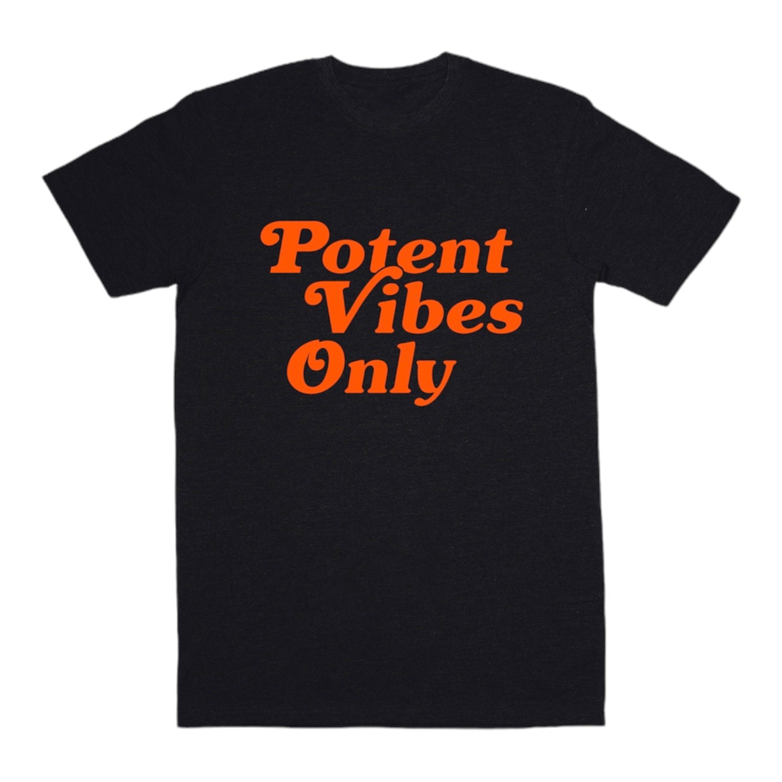 Super Potent Vibes Only T-Shirt - Blk / Orange