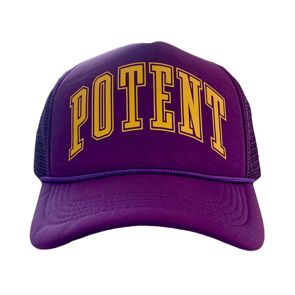 Potent Trucker Hat - Purple / Yellow